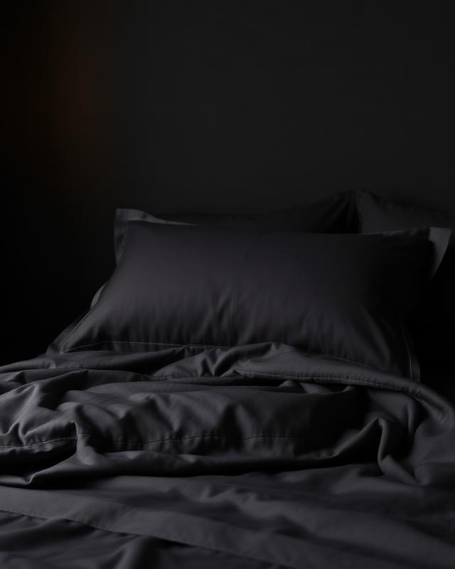 Charcoal Sateen Duvet